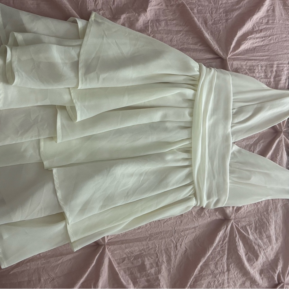 SHEIN Mod Elegant Ivory Dress